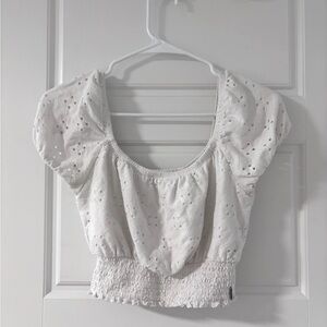 White Puff Sleeve Top